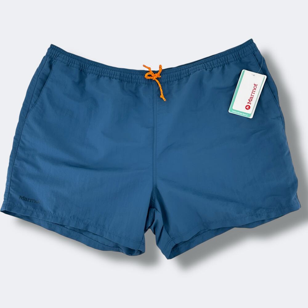Marmot Mens Juniper Springs Performance Shorts Mens Sz XXL 5" Inseam Dusty Teal